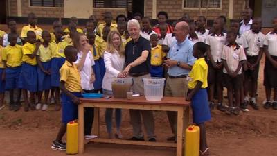 Bill Clinton and his daughter Chelsea