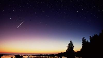 Perseid meteor trail