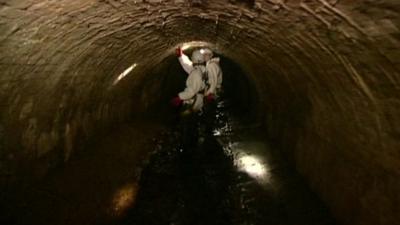 Inside a sewer