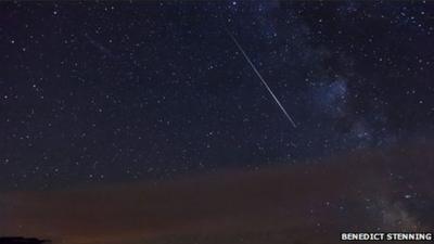 This picture of a Perseid meteor was captured in Newhaven, East Sussex