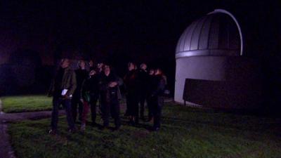 Skygazers gathered at Bayfordbury Observatory in Hertfordshire