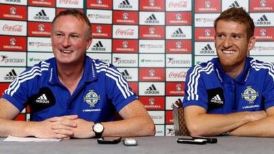 Northern Ireland Michael O'Neill and Steven Davis