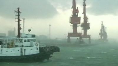 Stormy weather in south China sea