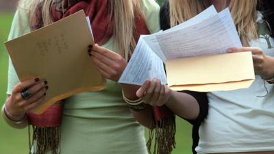 Students receive A level results