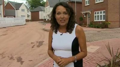 Sarah Dickins on a new housing estate in Pontypool