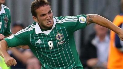 Martin Paterson celebrates scoring the winner against Russia