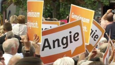 Angela Merkel campaign posters