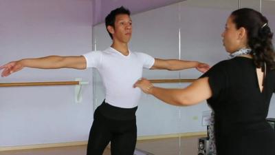 Male ballet dancer in Mexico