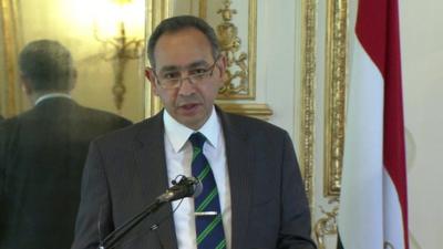 Egypt's ambassador to London Ashraf El Kholy