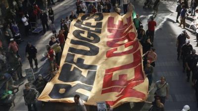 Australians marching in support of asylum seekers