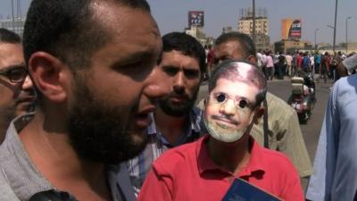 Protesters near Ramses Square, Cairo