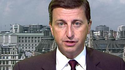 Shadow foreign secretary Douglas Alexander