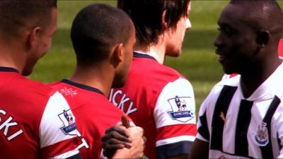 Arsenal meet Newcastle in the Premier League