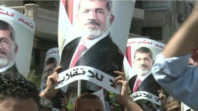 Pro-Morsi supporters were out protesting in anger