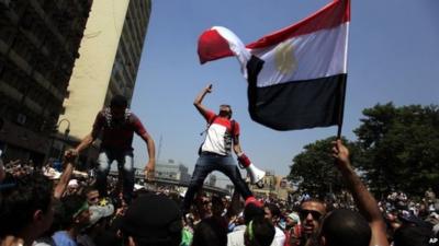 Pro-Morsi supporters in Cairo