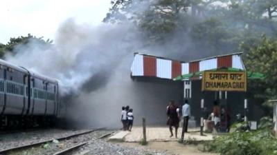 Smoking train carriages