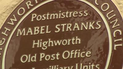 Plaque dedicated to Mabel Stranks