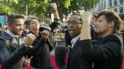 Lizo Mzimba with One Direction