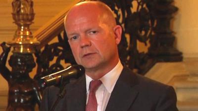 UK Foreign Secretary William Hague