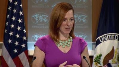 US State Department spokeswoman Jen Psaki