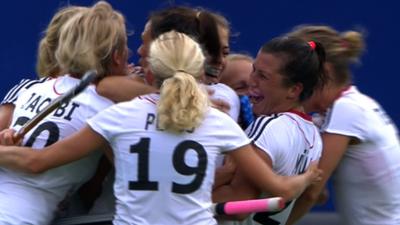 Germany celebrate during semi-final win