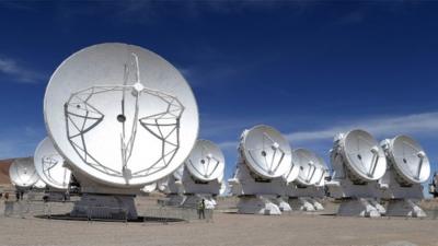 Antenna dishes at Alma, in the Atacama Desert