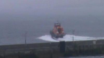 RNLI lifeboat heads to scene of crash