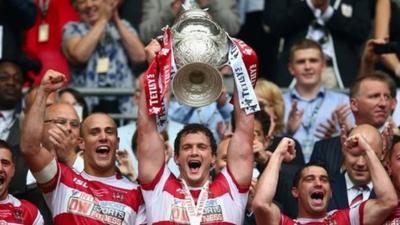 Wigan lift the Challenge Cup