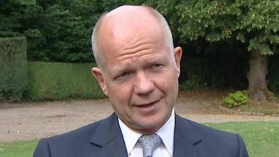 UK Foreign Secretary William Hague