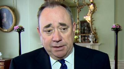 Scottish First Minister Alex Salmond