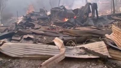 Fire at California's Yosemite National Park