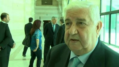 Syrian Foreign Minister Walid Muallem