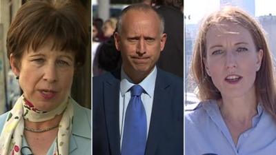 The BBC's Lyse Doucet, Steven Rosenberg and Yolande Knell