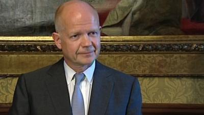 UK Foreign Secretary William Hague