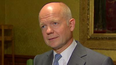 UK Foreign Secretary William Hague