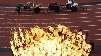 Men's 5000m - T54 Round 1 at the Olympic Stadium, London