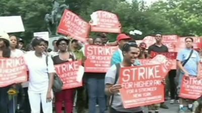 Striking workers