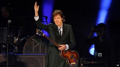 Paul McCartney at Fenway Park in Boston, July 9 2013