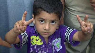 Young child in Jordan