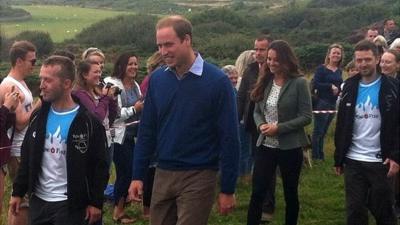 Duke and Duchess of Cambridge on Anglesey