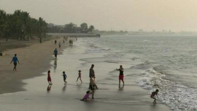 People on beach