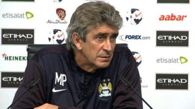 Man City boss Manuel Pellegrini