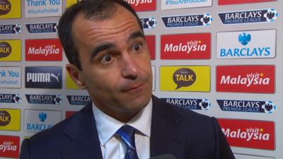 Everton manager Roberto Martinez