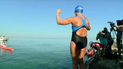 Diana Nyad faces the Florida Straits