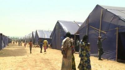 A camp for people expelled from Rwanda (August 2013)