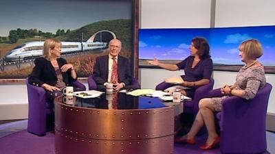 Cheryl Gillan, Sir Menzies Campbell, Jo Coburn and Tessa Jowell