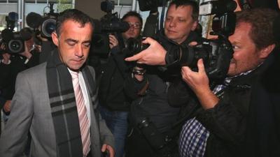 Coronation Street actor Michael Le Vell arrives at Manchester Crown Court