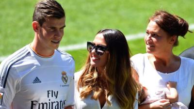 Gareth Bale and his family