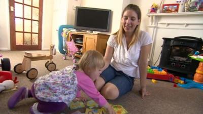 Joanne Partridge and daughter Grace