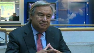 The UN High Commissioner for Refugees, Antonio Guterres